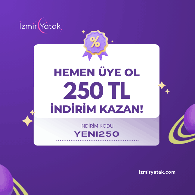 Hemen üye olun, 5000 TL ve üzeri alışverişlerinizde geçerli 250 TL anında indirim kazanın. İndirim Kodunuz: YENI250