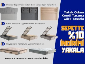 Kendi Setini Yap: Yatak, Baza ve Başlıkta %10 İndirim