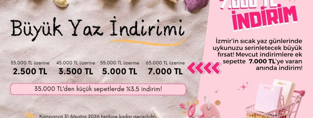 Sepette Büyük Yaz İndirimi