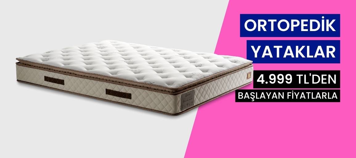 İzmir Yatak'ta ultra konforlu ortopedik yataklar 4999 TL'den başlayan fiyatlarla.. Mükemmel bir uyku deneyimi için hemen sipariş ver!