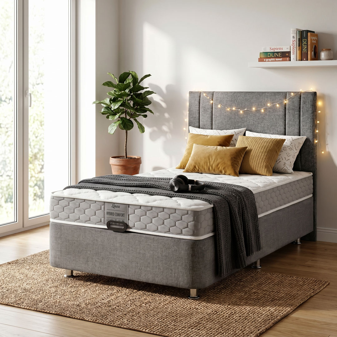 Hybrid Comfort Herkül Yaylı Çift Kişilik Yatak (Tam Ortopedik Sert)
