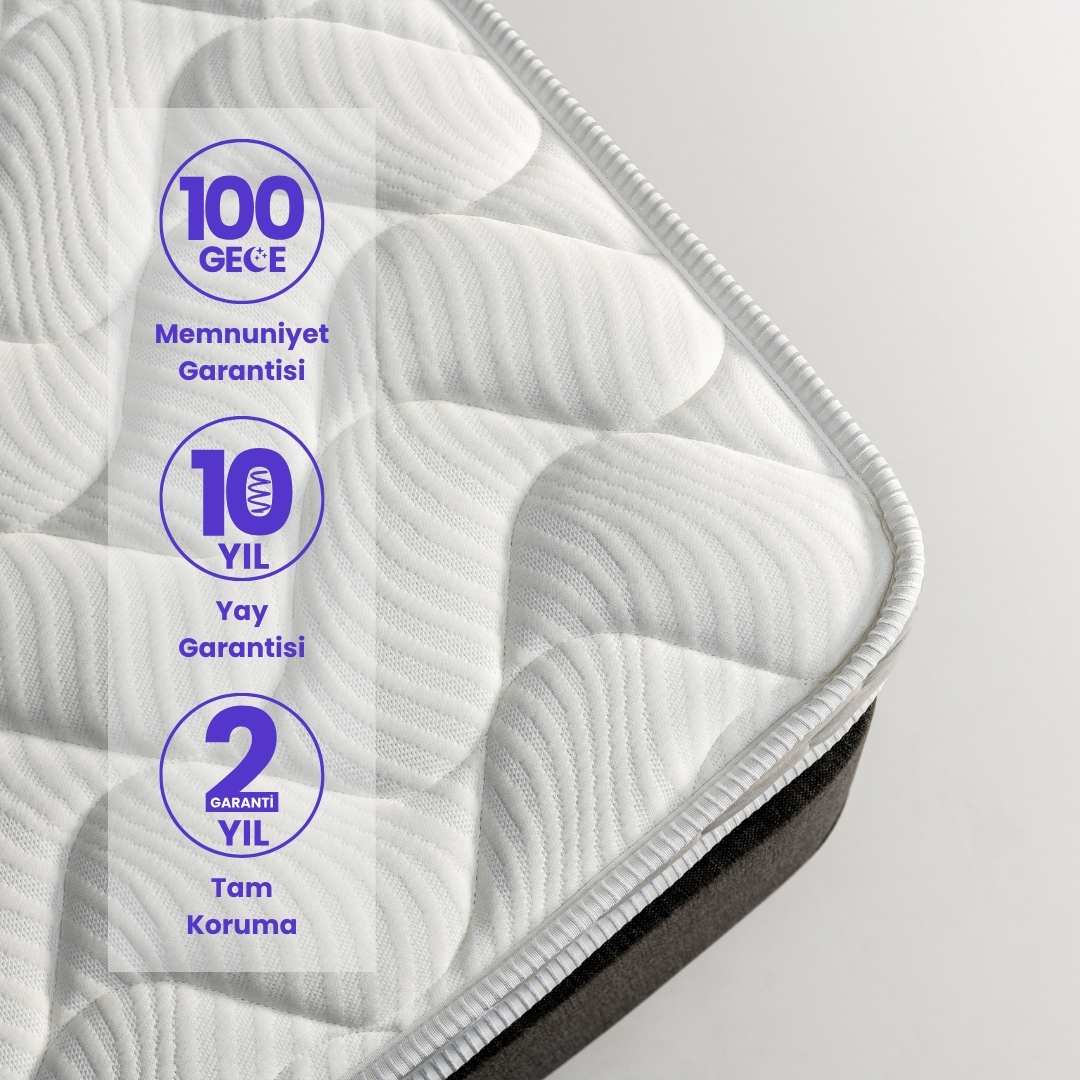 Hybrid Comfort Herkül Yaylı Tek Kişilik Yatak (Tam Ortopedik Sert)