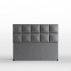 Nova Keten Başlık Çift Kişilik - Minimalist Kare Desen (Modern Serisi)