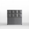 Nova Keten Başlık Tek Kişilik - Minimalist Kare Desen (Modern Serisi)