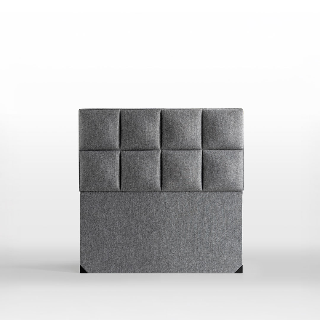 Nova Keten Başlık Tek Kişilik - Minimalist Kare Desen (Modern Serisi)