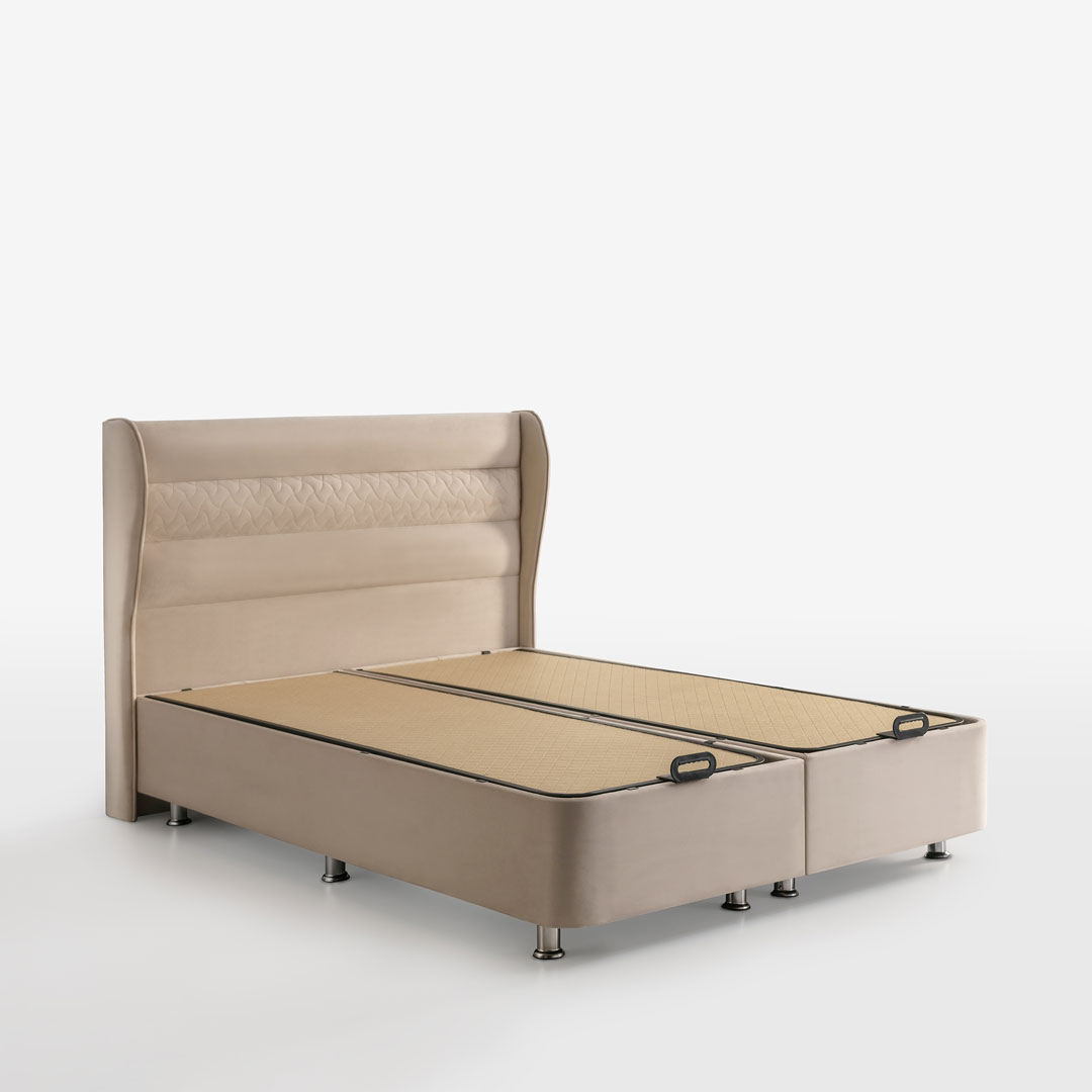 Parma Baza Başlık Seti Çift Kişilik (Babyface Kumaş & Smart Baza)