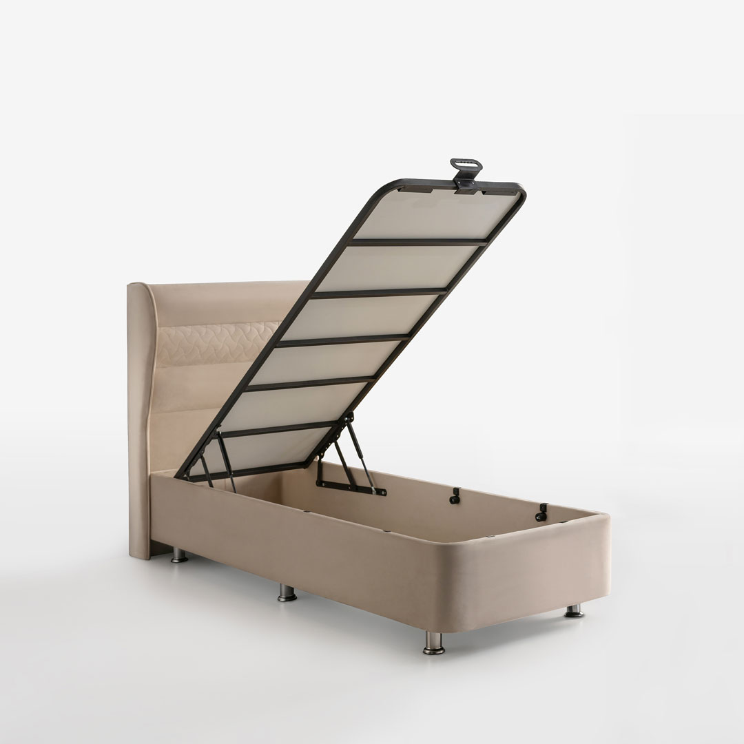 Parma Baza Başlık Seti Tek Kişilik (Babyface Kumaş & Smart Baza)