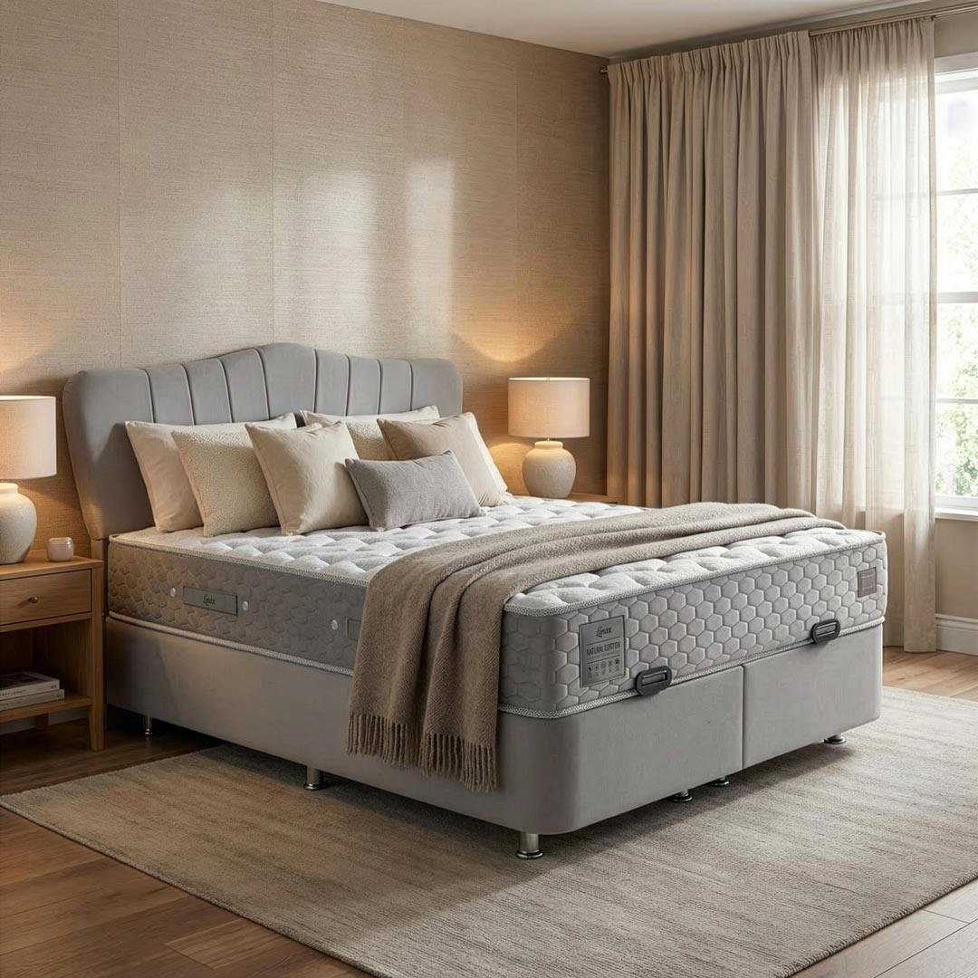 Perla Baza Başlık Seti Çift Kişilik (Babyface Kumaş & Smart Baza)