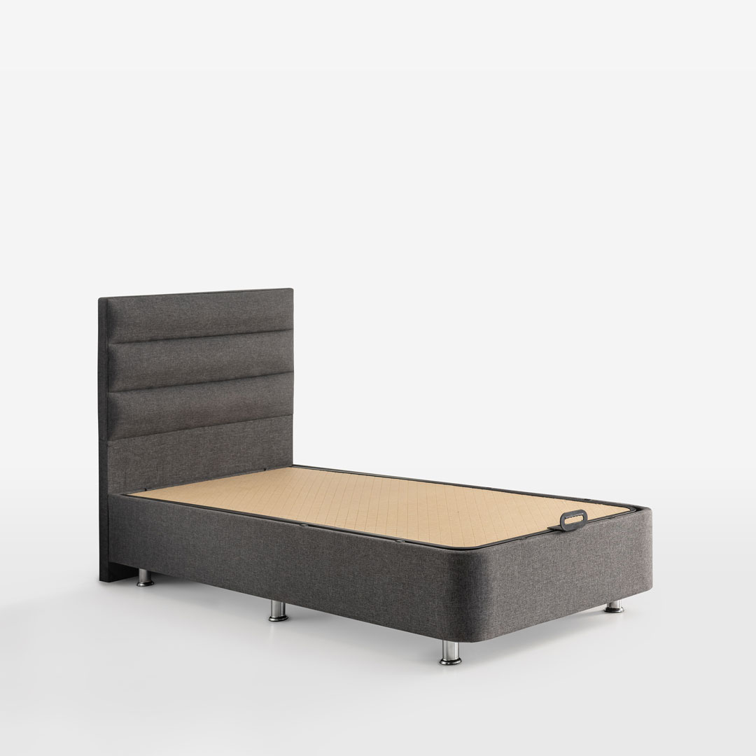 Soho Baza Başlık Seti Tek Kişilik (Keten Kumaş & Smart Baza)