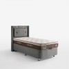 Terra Yatak Baza Başlık Seti Tek Kişilik (Keten Kumaş & Amoroso Sleeper Yatak)