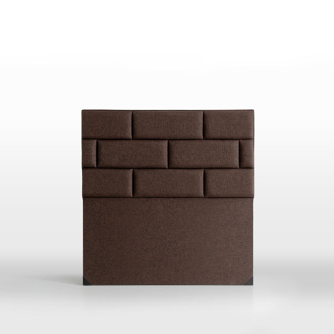 Troya Keten Başlık Tek Kişilik - Tuğla Desenli Tasarım (Signature Serisi)