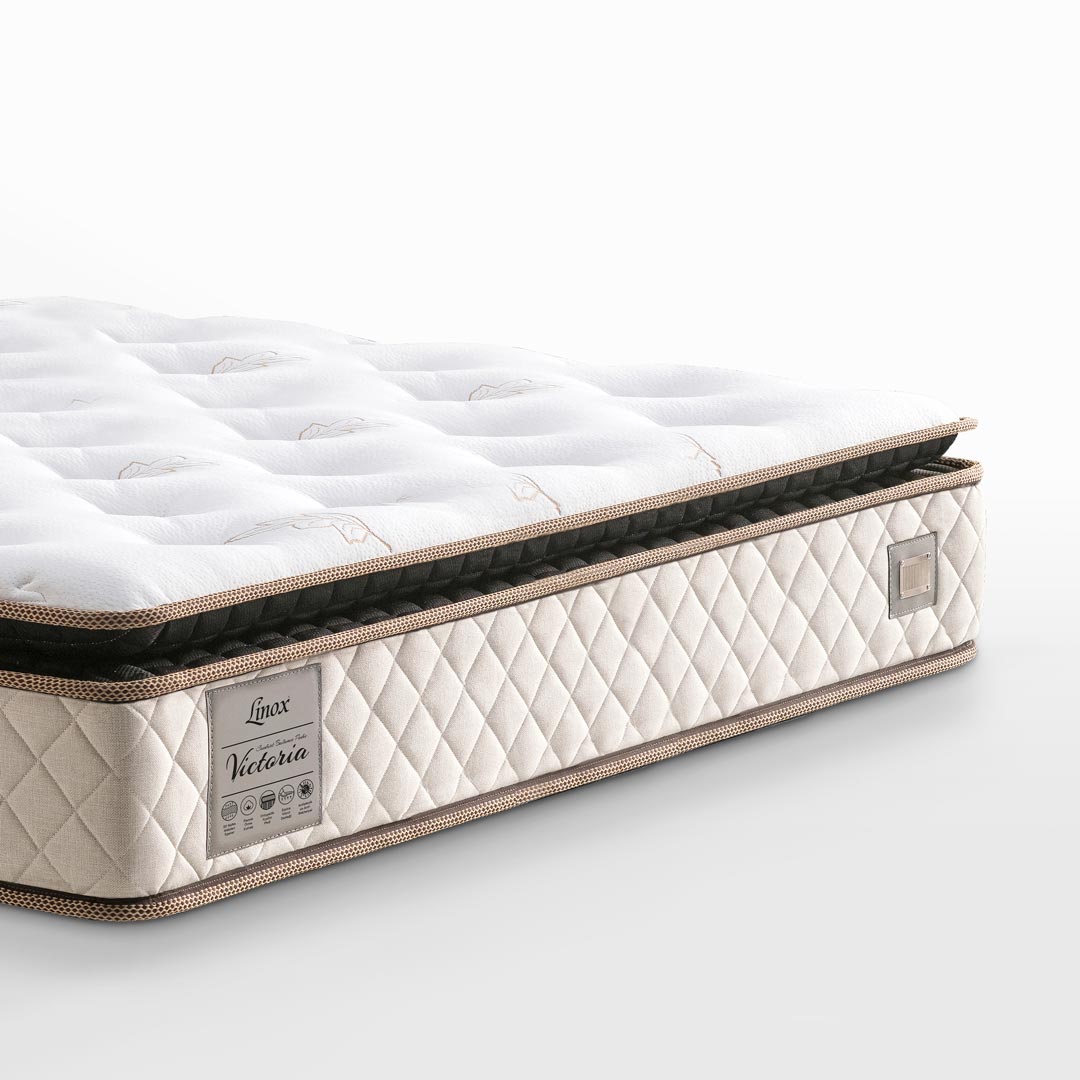Victoria Comfort Balance Pedli Yatak Çift Kişilik - Sert ve Tam Ortopedik Destek (26 cm)