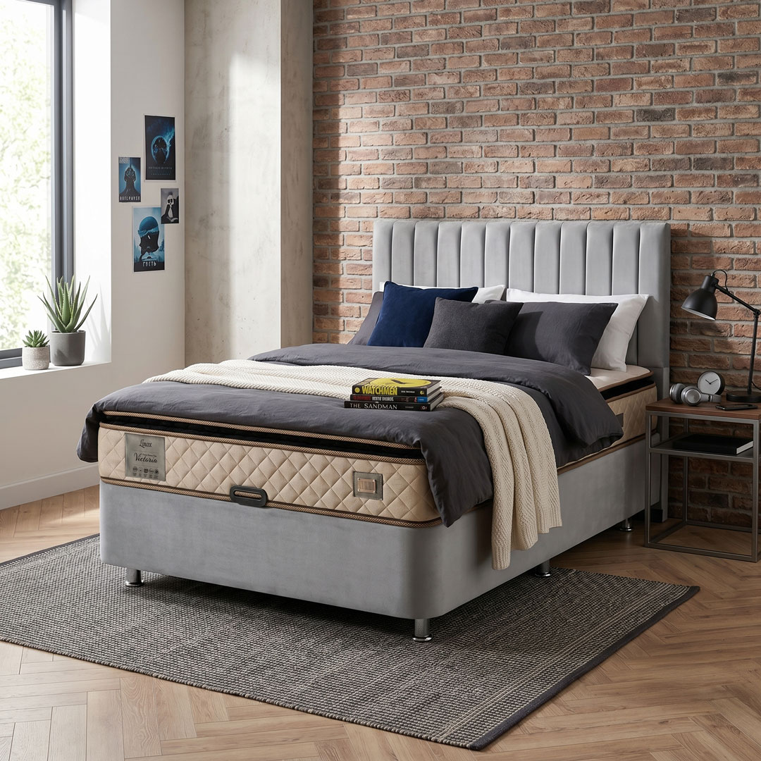 Victoria Comfort Balance Pedli Yatak Tek Kişilik - Sert ve Tam Ortopedik Destek (26 cm)