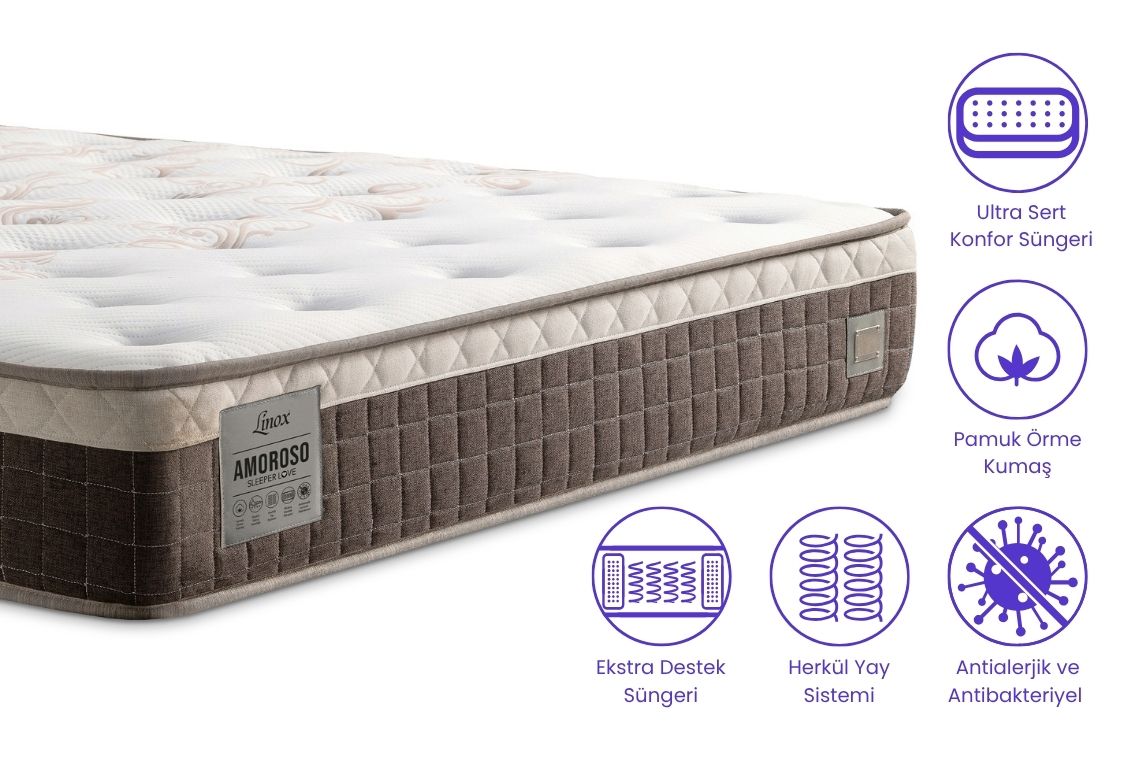 Amoroso Sleeper Love Yatak Özellikleri Amoroso Sleeper Love Yatak Teknik Özellikleri